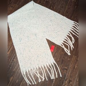 NWT Rampage Chunky Knit Extra Large Scarf Speckled Light Blue